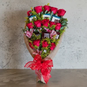 Ramo de Rosas Nacionales con Chocolates